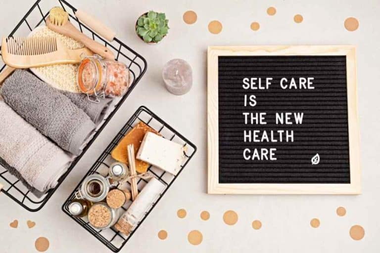 a sign that says self care is the new health care