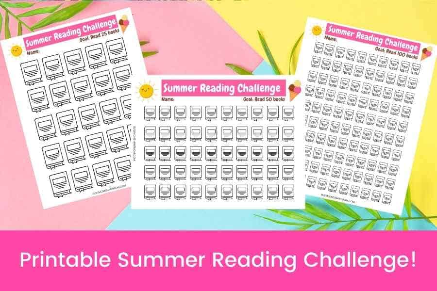 summer reading challenge printables