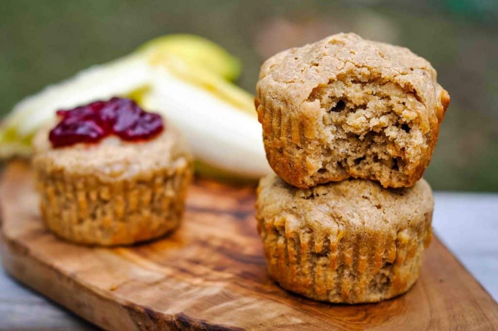 peanut butter banana muffins