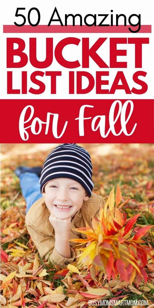 fall bucket list ideas for kids