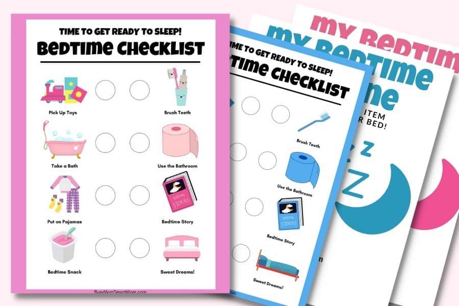 bedtime routine charts for kids
