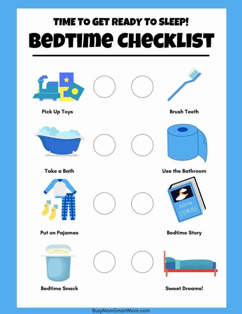 free bedtime chart