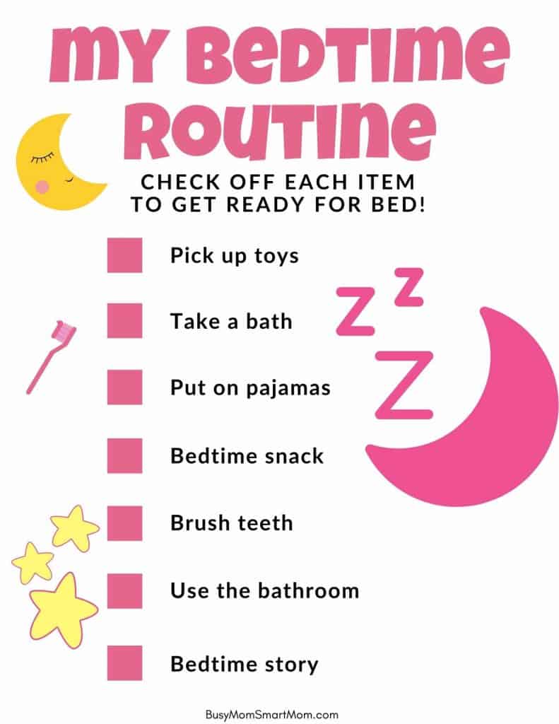 bedtime routine charts