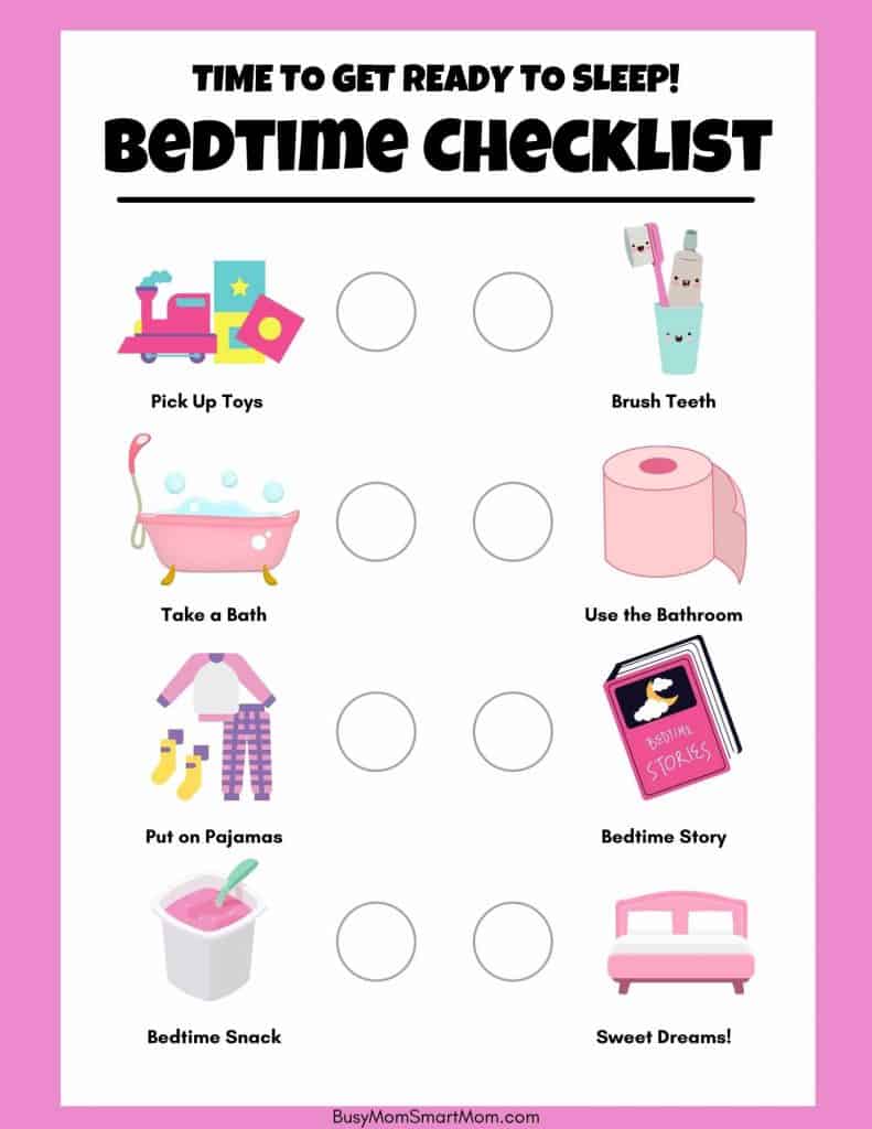 bedtime routine chart