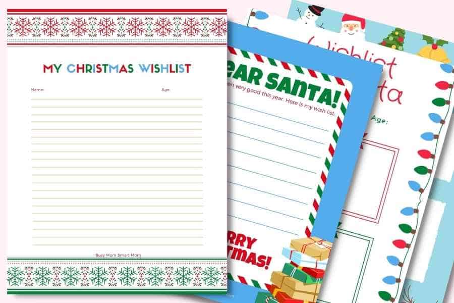 Christmas Wish List Printable 4 - Free Christmas Wish List Printables 
