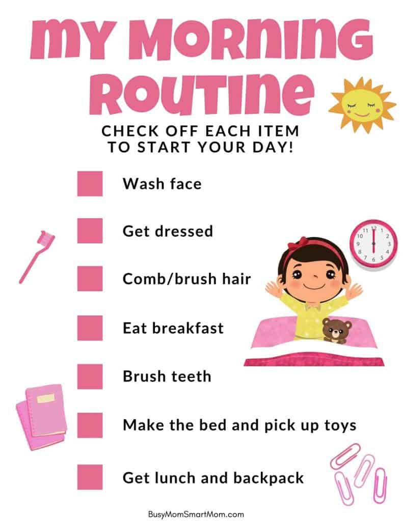 Morning Routine Chart 5 Amazing Printable Morning Routine Charts For Morning Routine Chart 5 Amazing Printable Morning Routine Charts For