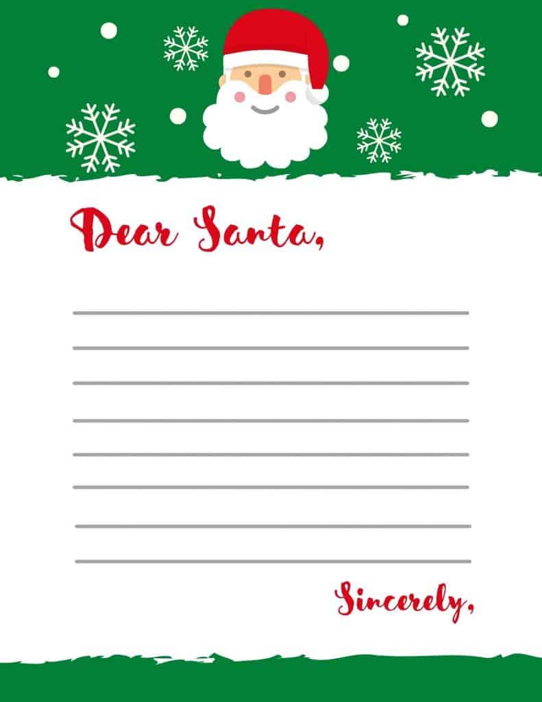 Dear santa outlet letter template