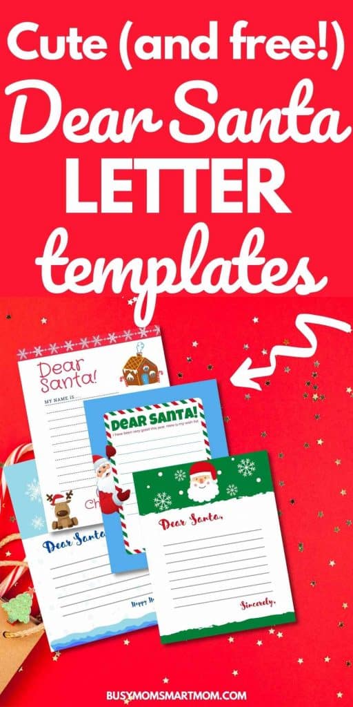 letter to santa template pin image