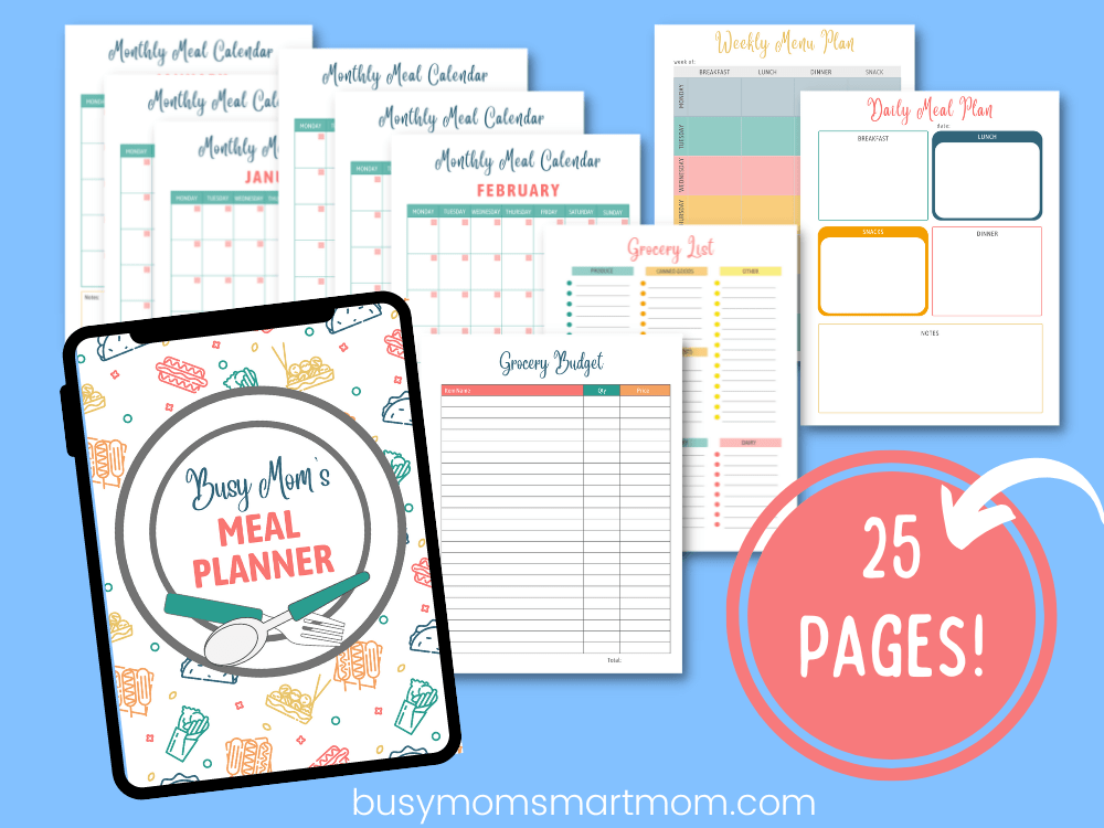 busy moms meal planner