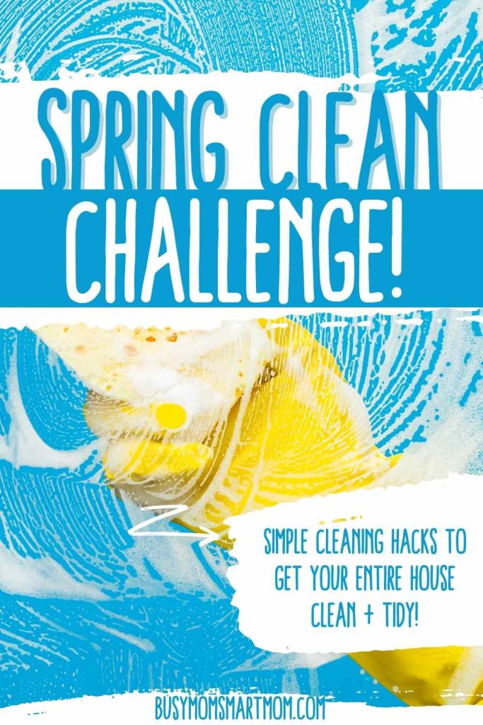 spring clean challenge pinterest image